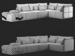 sofa smania beverly 3D Модель