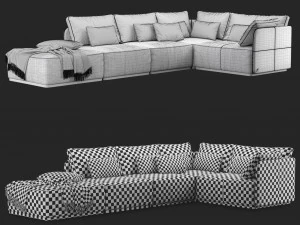 sofa smania beverly 3D Model