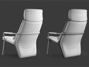 armchair polrtonafrau arabesque 3D Model