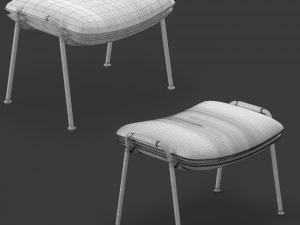 armchair polrtonafrau arabesque 3D Model