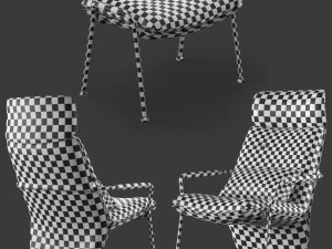 armchair polrtonafrau arabesque 3D Model