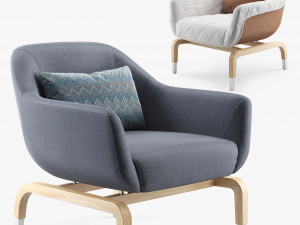outdoor armchair smania figi 3D मॉडल