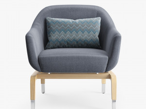 outdoor armchair smania figi 3D Model