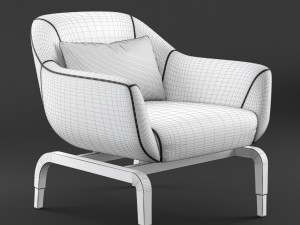 outdoor armchair smania figi 3D Model