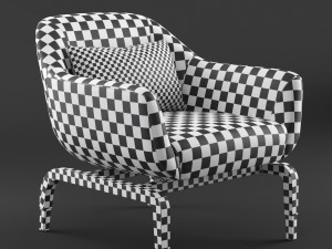 outdoor armchair smania figi 3D Model