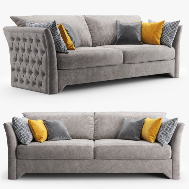 sofa smania giano 240 3Dモデル .c4d .max .obj .3ds .fbx .stl .blend 