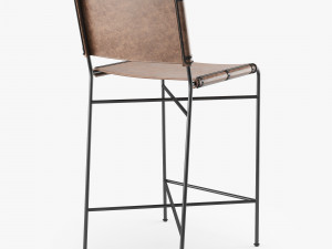 four hands wharton bar stool 3D Model