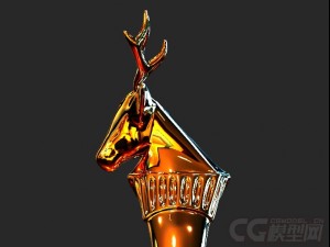 deer head ring 3Dモデル