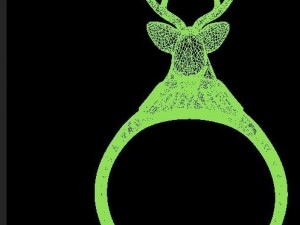 deer head ring 3Dモデル