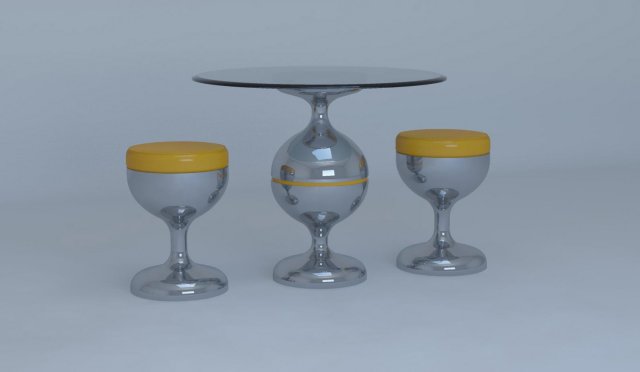 tea table for restaurant 3D मॉडल .c4d .max .obj .3ds .fbx .stl .blend 
