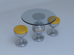 tea table for restaurant 3D मॉडल