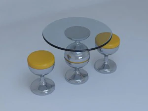 tea table for restaurant 3D Model
