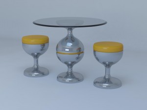 tea table for restaurant 3D मॉडल
