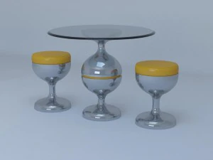 tea table for restaurant 3D Model
