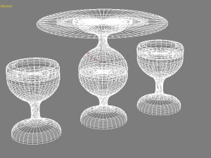 tea table for restaurant 3D Model