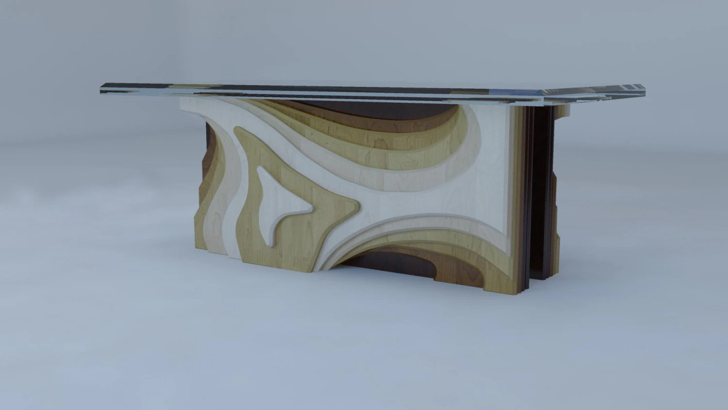 stylish table - 2 3D Model .c4d .max .obj .3ds .fbx .stl .blend 