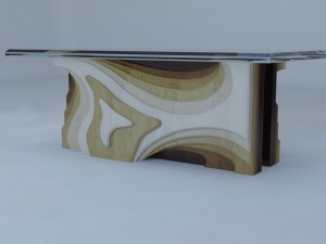 stylish table - 2 3D Model