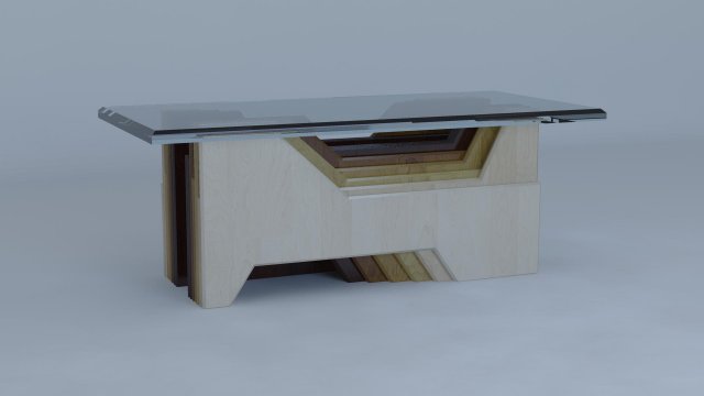 stylish table - 3 3D 模型 .c4d .max .obj .3ds .fbx .stl .blend 