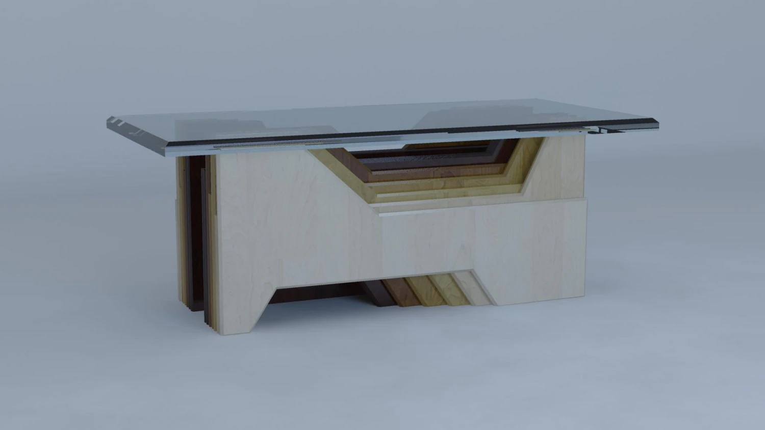 stylish table - 3 3D Model .c4d .max .obj .3ds .fbx .stl .blend