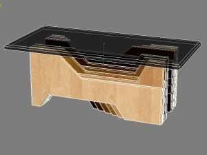 stylish table - 3 3D 模型