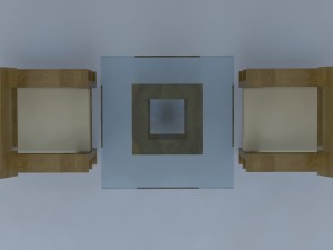 tea table with chair 3D मॉडल