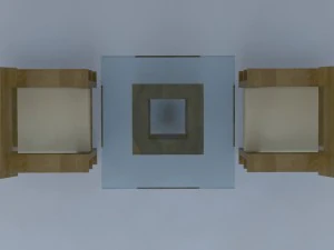 tea table with chair 3D Model