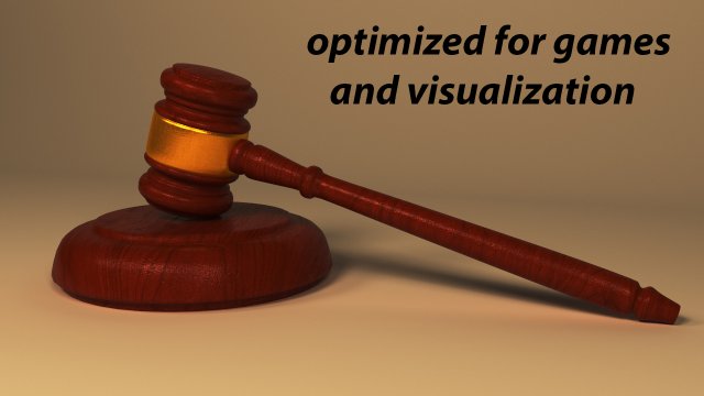 law and auction gavel Modello 3D .c4d .max .obj .3ds .fbx .stl .blend 