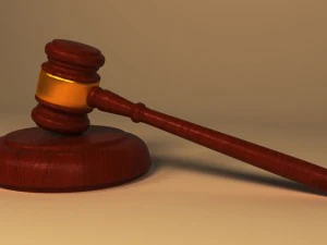 law and auction gavel 3D Model
