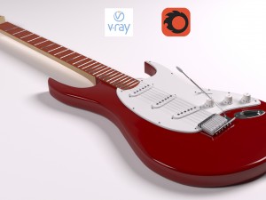 guitar fender 3D Model