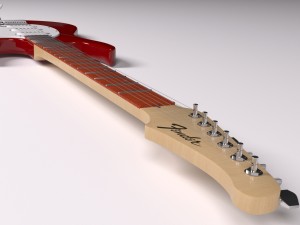 guitar fender 3D 模型