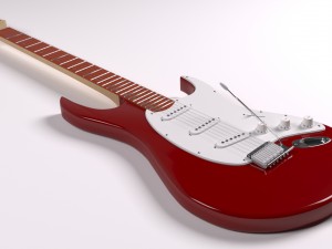 guitar fender 3D 模型