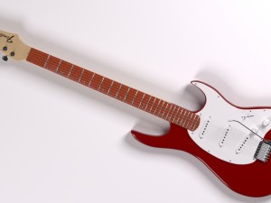 guitar fender 3D 模型