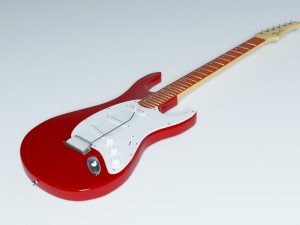 guitar fender 3D 模型