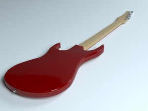 guitar fender 3D 模型