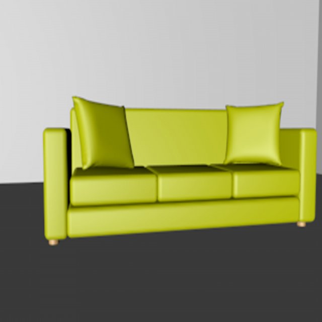 sofa 3D Модель .c4d .max .obj .3ds .fbx .stl .blend 
