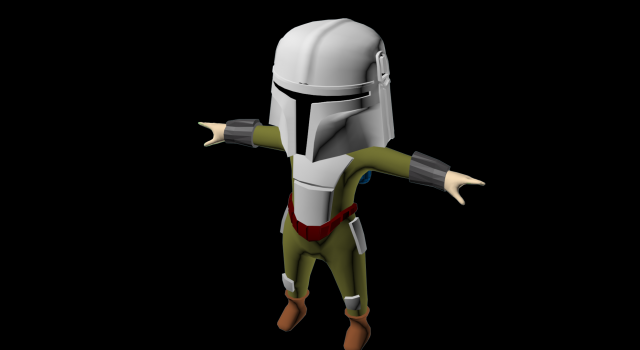 Mandalorian Modèle 3D .c4d .max .obj .3ds .fbx .stl .blend