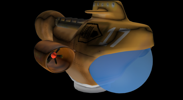 submarine with accessories 3Dモデル .c4d .max .obj .3ds .fbx .stl .blend 