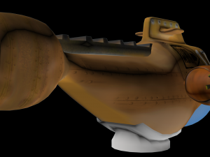 submarine with accessories 3Dモデル