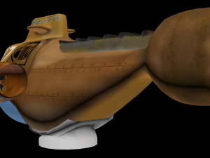 submarine with accessories 3Dモデル