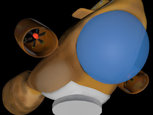 submarine with accessories 3Dモデル