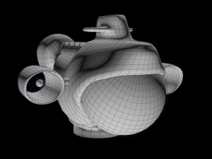 submarine with accessories 3Dモデル