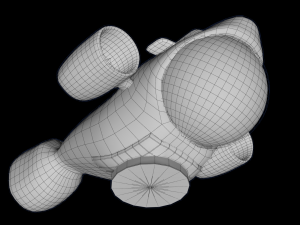 submarine with accessories 3Dモデル