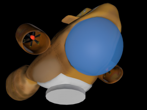submarine with accessories 3Dモデル