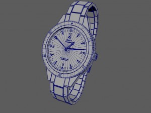 clock omega seamaster Modello 3D