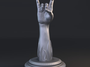 rock music gesture 3D Print Model
