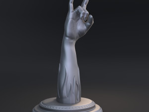 rock music gesture 3D Print Model