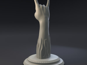 rock music gesture 3D Print Model