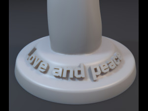 hand with peace of victory gesture Modèles 3D en vedette