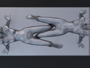 mannequin table from clockwork orange 3D प्रिंट मॉडल