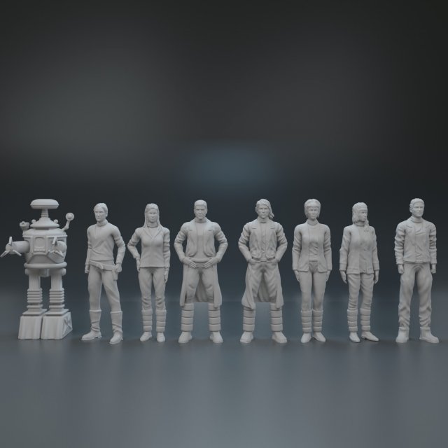 tv series characters lost in space 3D प्रिंट मॉडल .c4d .max .obj .3ds .fbx .stl .blend 
